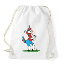 PRINTFASHION Unikornis golf - Sportzsák, Tornazsák - Fehér tornazsák