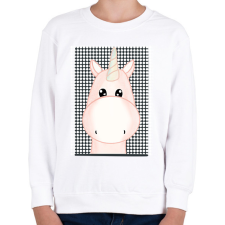 PRINTFASHION Unikornis - Gyerek pulóver - Fehér gyerek pulóver, kardigán