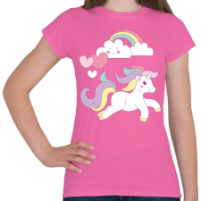 PRINTFASHION Unikornis imádat - Női póló - Rózsaszín női póló