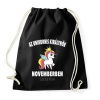 PRINTFASHION Unikornis királynők november születtek (MAGYAR) - Sportzsák, Tornazsák - Fekete
