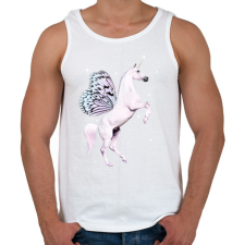 PRINTFASHION Unikornis lepke - Férfi atléta - Fehér atléta, trikó
