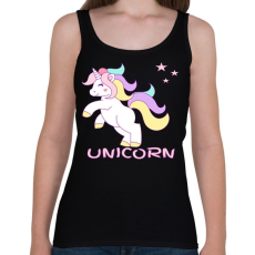 PRINTFASHION unikornis - Női atléta - Fekete
