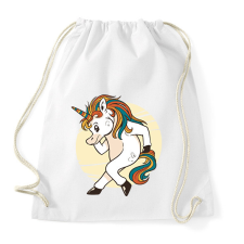 PRINTFASHION Unikornis - Sportzsák, Tornazsák - Fehér tornazsák
