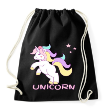PRINTFASHION unikornis - Sportzsák, Tornazsák - Fekete tornazsák