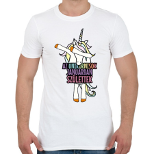 PRINTFASHION Unikornis szülinap január - Férfi póló - Fehér férfi póló