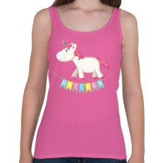 PRINTFASHION Unikornis szülinap - Női atléta - Rózsaszín