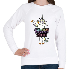 PRINTFASHION Unikornis szülinap november - Női pulóver - Fehér