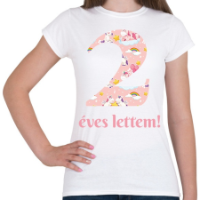 PRINTFASHION Unikornisos minta - Számmal - Női póló - Fehér női póló