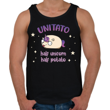 PRINTFASHION Unitato - Férfi atléta - Fekete atléta, trikó