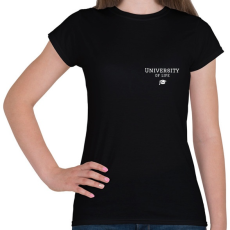 PRINTFASHION UNIVERSITY OF LIFE - Női póló - Fekete