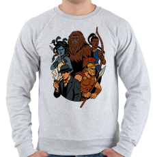 PRINTFASHION Unmatched - Férfi pulóver - Sport szürke