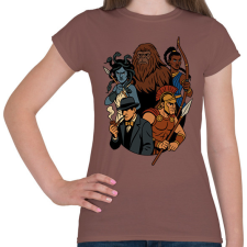 PRINTFASHION Unmatched - Női póló - Mogyoróbarna női póló