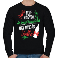 PRINTFASHION Ünnepi hangulat - Férfi pulóver - Fekete