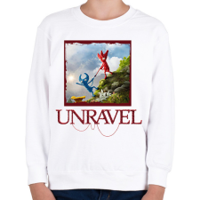 PRINTFASHION Unravel - Gyerek pulóver - Fehér gyerek pulóver, kardigán