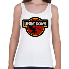 PRINTFASHION Upside Down - Női atléta - Fehér női trikó