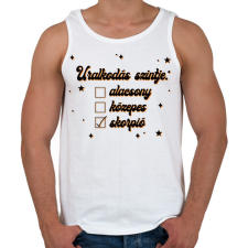 PRINTFASHION Uralkodás szintje - Férfi atléta - Fehér atléta, trikó