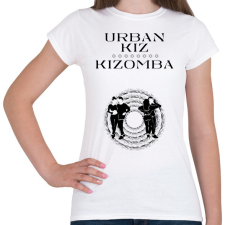 PRINTFASHION Urbankiz Kizomba dancer S0203 black - Női póló - Fehér női póló