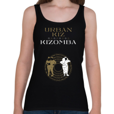 PRINTFASHION Urbankiz Kizomba dancer S0208 gold-white - Női atléta - Fekete