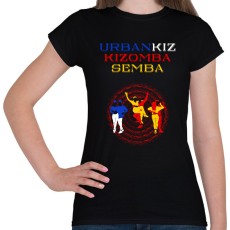 PRINTFASHION UrbanKiz Kizomba Semba táncos S0201-forBlack - Női póló - Fekete