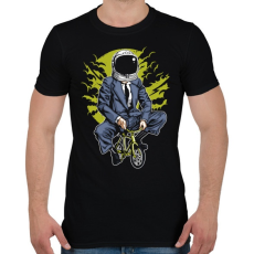 PRINTFASHION Űrbiciklis - Férfi póló - Fekete