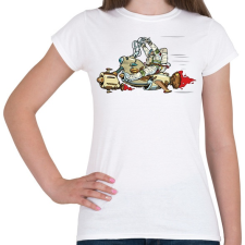 PRINTFASHION Űrhajós a motoron - Női póló - Fehér női póló