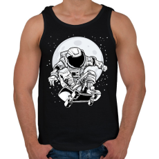 PRINTFASHION űrhajós - Férfi atléta - Fekete