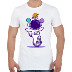 PRINTFASHION Űrhajós  - Férfi póló - Fehér