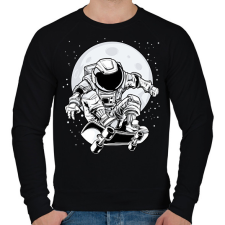 PRINTFASHION űrhajós - Férfi pulóver - Fekete férfi pulóver, kardigán