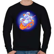 PRINTFASHION űrhajós - Férfi pulóver - Fekete férfi pulóver, kardigán