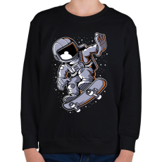 PRINTFASHION Űrhajós  - Gyerek pulóver - Fekete