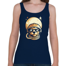 PRINTFASHION Űrhajós kutya - Női atléta - Sötétkék