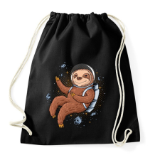 PRINTFASHION Űrhajós lajhár - Sportzsák, Tornazsák - Fekete tornazsák