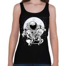 PRINTFASHION űrhajós - Női atléta - Fekete női trikó