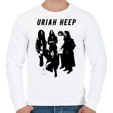 PRINTFASHION uriah heep stencil - Férfi pulóver - Fehér férfi pulóver, kardigán