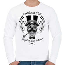 PRINTFASHION Úriemberek klubja  - Férfi pulóver - Fehér férfi pulóver, kardigán
