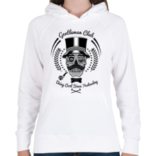 PRINTFASHION Úriemberek klubja  - Női kapucnis pulóver - Fehér női pulóver, kardigán