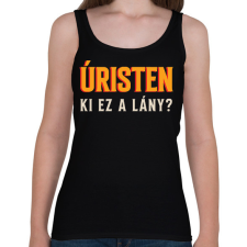 PRINTFASHION Úristen ki ez a lány - Női atléta - Fekete női trikó