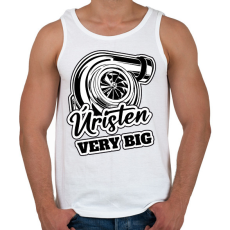 PRINTFASHION Úristen Very Big - Férfi atléta - Fehér
