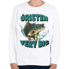 PRINTFASHION Úristen very big - Gyerek pulóver - Fehér gyerek pulóver, kardigán