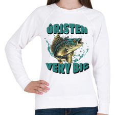 PRINTFASHION Úristen very big - Női pulóver - Fehér női pulóver, kardigán