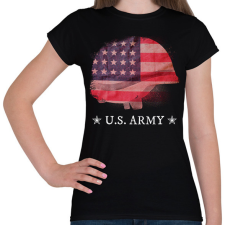 PRINTFASHION US ARMY - Női póló - Fekete női póló