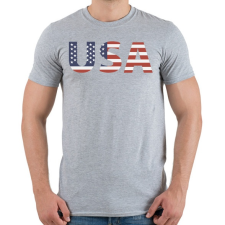 PRINTFASHION usa - Férfi póló - Sport szürke férfi póló