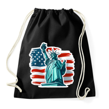 PRINTFASHION Usa liberty - Sportzsák, Tornazsák - Fekete tornazsák