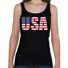 PRINTFASHION USA - Női atléta - Fekete női trikó