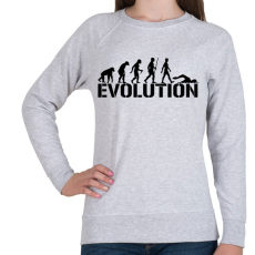 PRINTFASHION Úszás evolúció - Női pulóver - Sport szürke