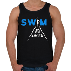 PRINTFASHION Úszás - Férfi atléta - Fekete