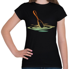 PRINTFASHION úszó - Női póló - Fekete