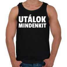 PRINTFASHION UTÁLOK MINDENKIT - Férfi atléta - Fekete