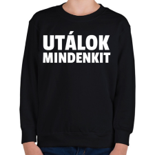 PRINTFASHION UTÁLOK MINDENKIT - Gyerek pulóver - Fekete gyerek pulóver, kardigán