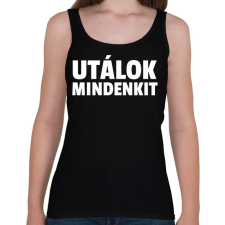 PRINTFASHION UTÁLOK MINDENKIT - Női atléta - Fekete női trikó